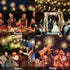 DenicMic 3200K 8 Firework Starburst Lights Warm White Mode LED Battery Operated Chandelier Star Lights with Remote