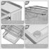 Marbrasse Mesh Desk Organizer, Pen Organizer with 2 Drawers, Multi-Functional Pencil Holder for Office Art Supplies