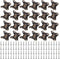 uxcell 24Pcs Removable Corner Brace, Metal Butterfly L Brackets Right Angle Support