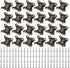 uxcell 24Pcs Removable Corner Brace, Metal Butterfly L Brackets Right Angle Support