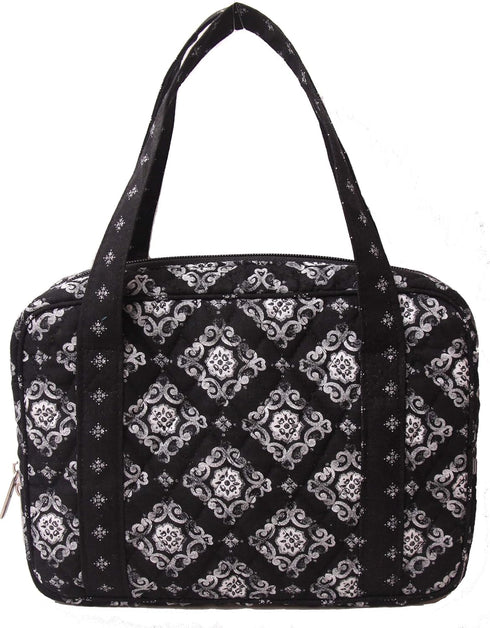 DIWI Extra Large Quilted Bible Cover 11.25 x 8.25 x 2.75 Inches - Good Book Tote Case (C2 Deep Night, XL)