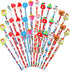 Hicarer Christmas Pencils, Wooden Pencil for Kids, Multicolored Snowman Santa Claus, 36 Pieces