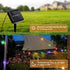 Galavasen 46FT 66LED 8Modes Outdoor Solar String Lights, Crystal Color Solar Powered Christmas Fairy String Lights