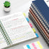 RETTACY A5 College Ruled Spiral Notebook, 300 Pages, 100 GSM Premium Acid-Free Paper, Twin-Wire Binding, Navy Blue