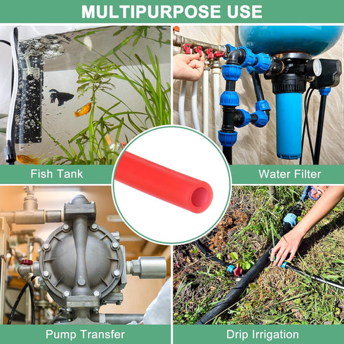 1/8"(3mm) 3/16"(5mm) 20ft(6 M METERXITY Silicone Tubing, ID x OD Silicone Rubber Vacuum Tube, M) High Temp Water Air