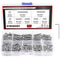 DYWISHKEY 360 Pieces M3 Stainless Steel 304 Hex Button Head Cap Bolts Screws and Nuts Kit