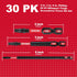 Impact Tough #2 Phillips Mixed Driver Bits, 30 Pack, 2/3/6 in. D2 Steel Long Extension, 1/4 Inch Hex Shank