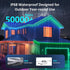 aiicrgb 100FT IP68 Outdoor RGB LED Strip Lights, Music Sync Led Lights with App Control and Remote,Color Changing