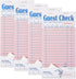 ZPARIK 4 Pack Pink Guest Checks Books for Servers Server Note Pads,