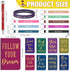 PerKoop 64 Pcs Inspirational Gifts, Motivational Notebooks, Ballpoint Pens, Positive Wristbands for Teachers