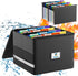 Fireproof File Box with Accordion Pockets, Hanging File Organizer for Letter Size (Folders + Box - 13.8" x 12.2" x 9.8")