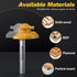 45 1/4" 1/2", Professional Degree Lock Miter Router Bit - Carbide Tipped, Shank, Cutting Height: Woodworking Tools