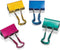 Officemate 31054 Easy Grip Medium Binder Clips, 6 Packs of 12 Assorted Metallic Colors