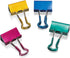 Officemate 31054 Easy Grip Medium Binder Clips, 6 Packs of 12 Assorted Metallic Colors