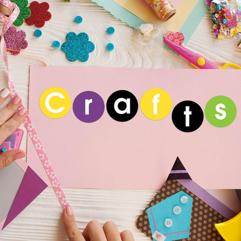 BARKER CREEK Happy Circle Letters - 3-1/4 in