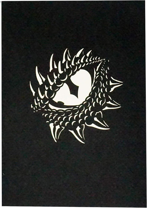 Ice Dragon 3D Pop Up Greeting Card, 5 x 7 inch, Multicolor for All Occasions - Birthday, Love, Christmas