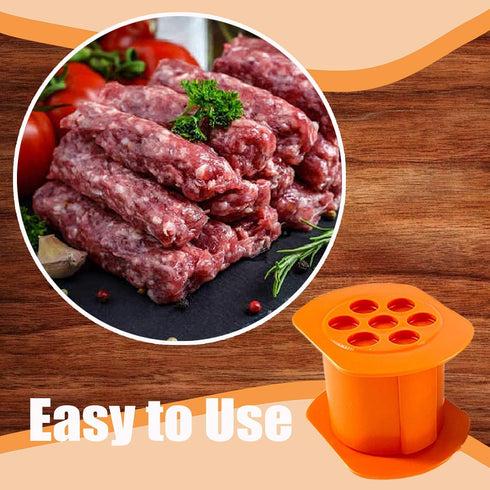 Generic Manual Sausage and Hot Dog Maker, Non-Stick Sausage Mold for Home Cooking, Barbecue and Kitchen Use