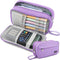 Big Capacity Pencil Case, Durable 3 Compartment Pen Pouch, Portable Zipper Stationery Organizer for Kids, Teens, Adults