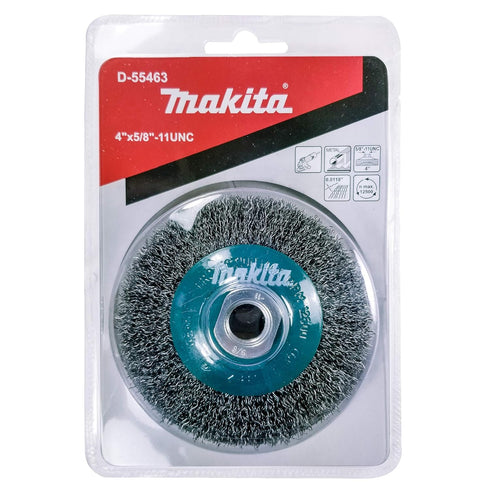 Makita 1 Piece 4 Inch Crimped Wire Wheel Brush for Grinders, Light-Duty Conditioning for Metal