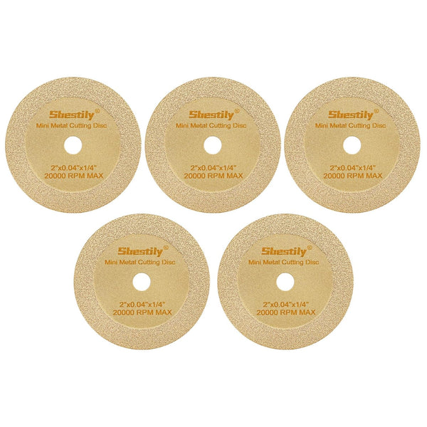 2 Inch Cut Off Wheel - 5Pack, Diamond Cutting Wheel for Stainless Steel, Bronze, Brass, Nuts, Bolts, Screws, Wood
