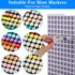 Xaajooio 180 Marker Organizer Holder for Markers, Art Supply Storage Rack with Adjustable Dividers, Desktop Pen Holder