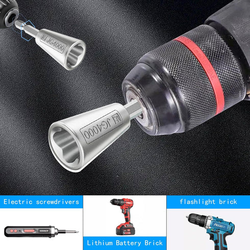 2 PCS Wire Stripper Tool, 2024 Upgrades Wire Nut Twister for Drill, Professional Electricians Tool