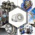 F693ZZ 10PCS Flange Ball Bearing, 3×8×4mm Double Metal Shielded for Industrial Machine, Power Tools