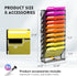 Wall File Organizer, 11-Tier Mesh Hanging File Organizer for Papers, Folders, Ideal for Office Home, Black
