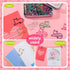 Outus Cat Office Supplies Set, Cat Sticky Notes, Paper Clips, Gel Ink Pens, Cartoon Cat Stickers for Cat Lovers