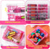 Suzile 12 Pcs Plastic Clear Crayon Box with Lids Stackable Organizer for School Office Supplies