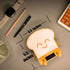 CRBAND Cute Toast Bread Lamp Plus+, Multi-Color Toast Touch Bar Night Light with Clock, Rechargeable Nursery Desk Decor