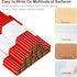 Set 20 2 Bexter Carpenter Pencil with Sharpeners Red Flat Woodworking Marking Tools + Sharpeners for Construction
