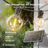 25FT G40 13 Bulbs, 3 Dimmable addlon Solar Powered Outdoor String Lights Waterproof with Remote, Solar Powered String