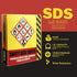 Ring Binder Depot 2 Pack of SDS Binder, Heavy Duty 3 Ring Binder with 1.5 In Capacity Holds 250 Pages, Trilingual with EnglishSpanishFrench, Durable and Highly Visible Safety Data Sheets, Yellow by Ring Binder Depot