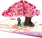Ribbli Heart Tree Handmade Pop Up Card for Anniversary, Valentines Day, Wedding Gift, Birthday Cards with Envelope