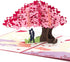 Ribbli Heart Tree Handmade Pop Up Card for Anniversary, Valentines Day, Wedding Gift, Birthday Cards with Envelope