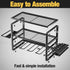 YYR Heavy Duty Power Tool Organizer Wall Mount - Cordless Drill Hanger Storage Rack with Charging Station Shelf