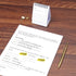 Redi-Tag 91032 Arrow Message Page Flag Refills, "Please Sign & Date", Yellow, 120 per Roll (Box of 6)