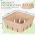 Reallnaive 20 Pack 1/2 Natural Pulp Fiber Berry Baskets Pint, Small Molded Produce Vented Basket for Strawberry