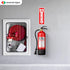 Fire Extinguisher Signs - 12 Pack Safety Sticker, 4" X 12", 5 Mil Vinyl, Bright Red and White, Weatherproof