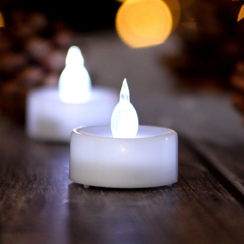Flicker,100 Pack AGPTEK Tea Lights with Flickering Flameless LED Candles Battery Operated Tealight Candles Long Lasting