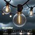 25FT, 12+1 G40 Bulbs, Outdoor String Lights Waterproof Patio Lights with Shatterproof Connectable Hanging Outdoor