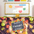 Fall Maple Leaf Border 68.9 Feet Bulletin Board Border with Butterflies Flowers for Classroom Chalkboard Decor