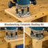 8 Set RA1128 Feekoon Pcs Router Template Guide Compatible with Bosch Routers Bushing Kit with Adapters, Dovetail Guides