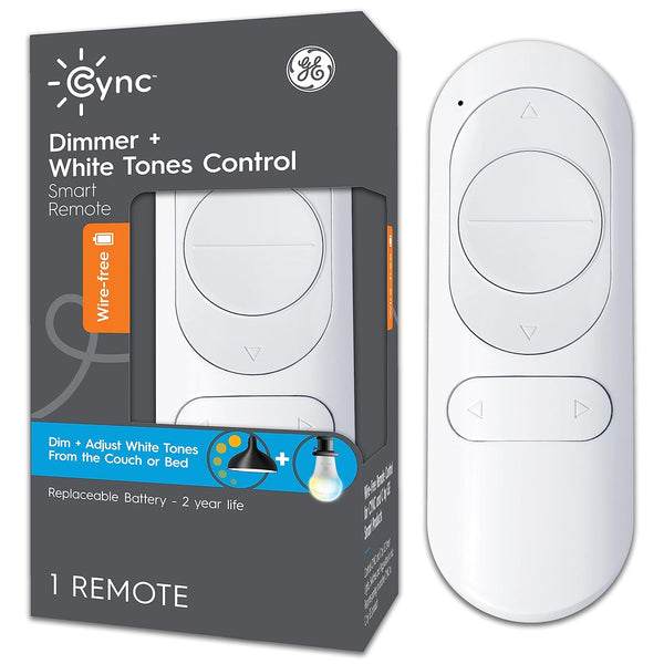 Cync GE Smart Remote, Wire-Free, Battery-Powered, White Tones Control, Bluetooth Remote