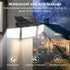2500LM Sensor,3 270 Lights,IP65 3 Modes(Non-Remote,1 daphino Solar Lights Outdoor with Motion Head Wide Angle Street