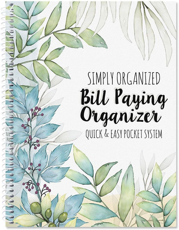 Current The Best Days Bill Paying Organizer Book - 9" x 12”, 14 Storage Pockets, 32 Label Stickers, Monthly Tracker