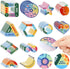 ZOiiWA 96 Pcs Breath Calm Anxiety Sensory Stickers, Reusable Mindfulness Sticker Fidget for School Office Classroom