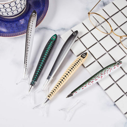 Outus 12 Pcs Fish Ballpoint Pens - Cute Fish Pen for Fishing Birthday Party Favors, Office Writing