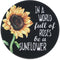 Eleville Mouse Pad with Sunflower Design, Motivational Words of Wisdom for Office Home Travel
